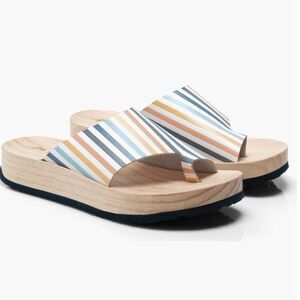 Free People Woodlands Platform Stripe Clog Sandal (Women) NIB Size: 9.5US/39.5EU